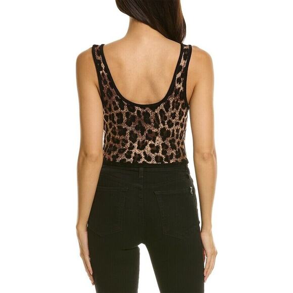 Alice + Olivia NWT Daryn Sleeveless Leopard Print Tank Size XL - Picture 6 of 6